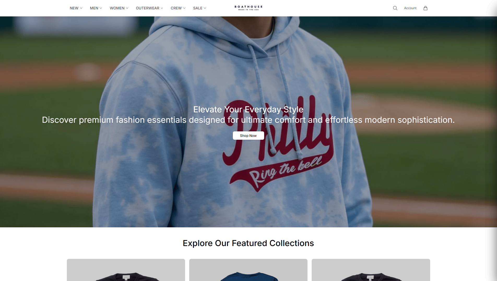 Stored capture of boathouseofficial.shop