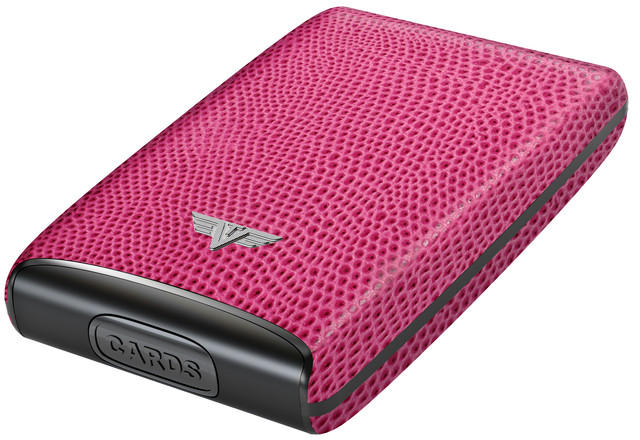 Lizard Fuchsia Credit Card Case Leather Side.jpg
