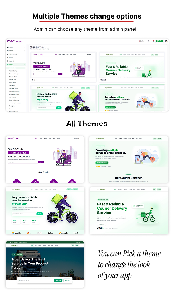 We Courier - Courier and logistics management CMS with Merchant,Delivery app - 13