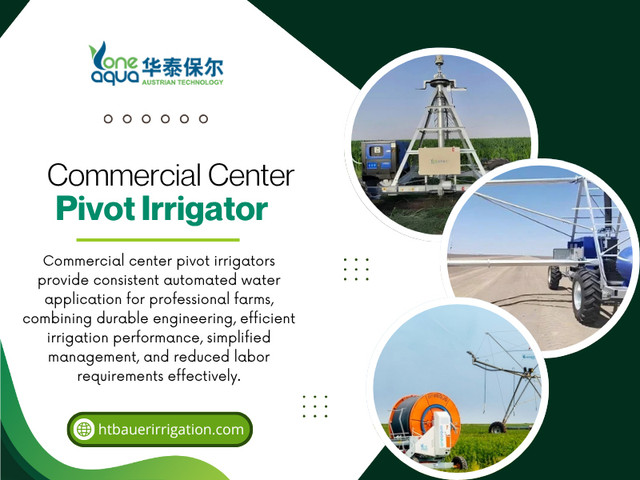 A commercial center pivot irrigator therefore needs more than a basic frame. Its structure, drive system and supporting components all have to work together reliably. Heavy-duty construction can be particularly useful on larger farms where the irrigation system may cover considerable distances throughout the season.

Click here for more information: https://htbauerirrigation.com/aquaspin-pivot-irrigation-systems/

HT Bauer

Address: 2009 Kehang Road, High tech Zone, Jinan City, Shandong Province, China
Tel : +86-531-88671582
Fax : +86-531-88670056
Whatsapp : +86-186-5315-5405

Read Our Blogs:
https://htbauerirrigation.wordpress.com
https://htbauerirrigation.jimdofree.com/
https://htbauerirrigation.medium.com/

More Links:
https://linktr.ee/htbauerirrigation
https://www.buzzfeed.com/htbauerirrigation
https://disqus.com/by/htbauerirrigation/about/