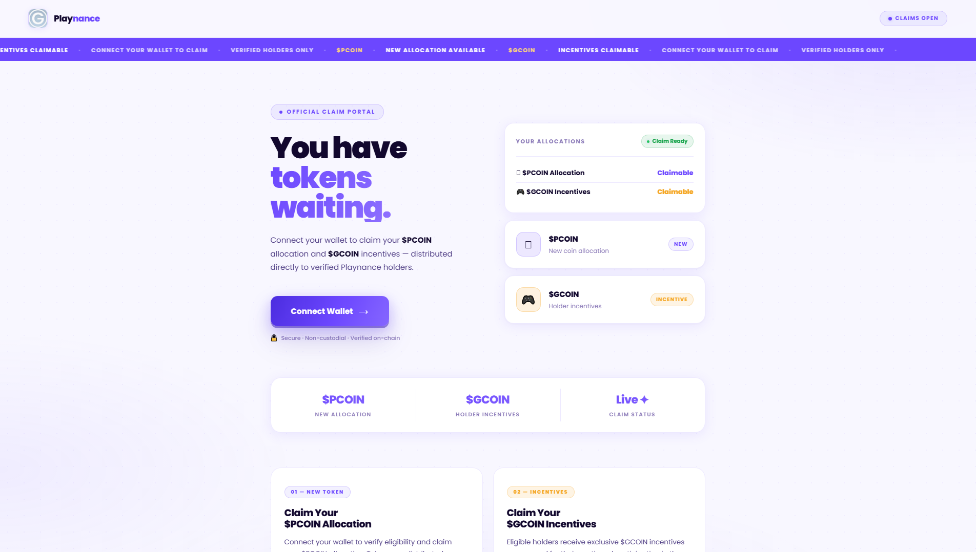 Stored capture of playnancetoken.live