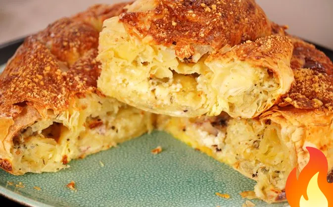 Постер Вертута "Четыре сыра" из теста фило