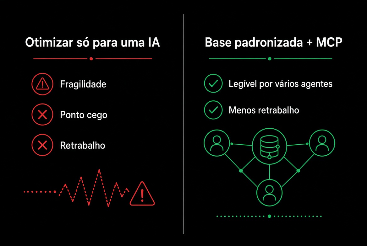 Otimizar só uma IA vs Base padronizada + MCP