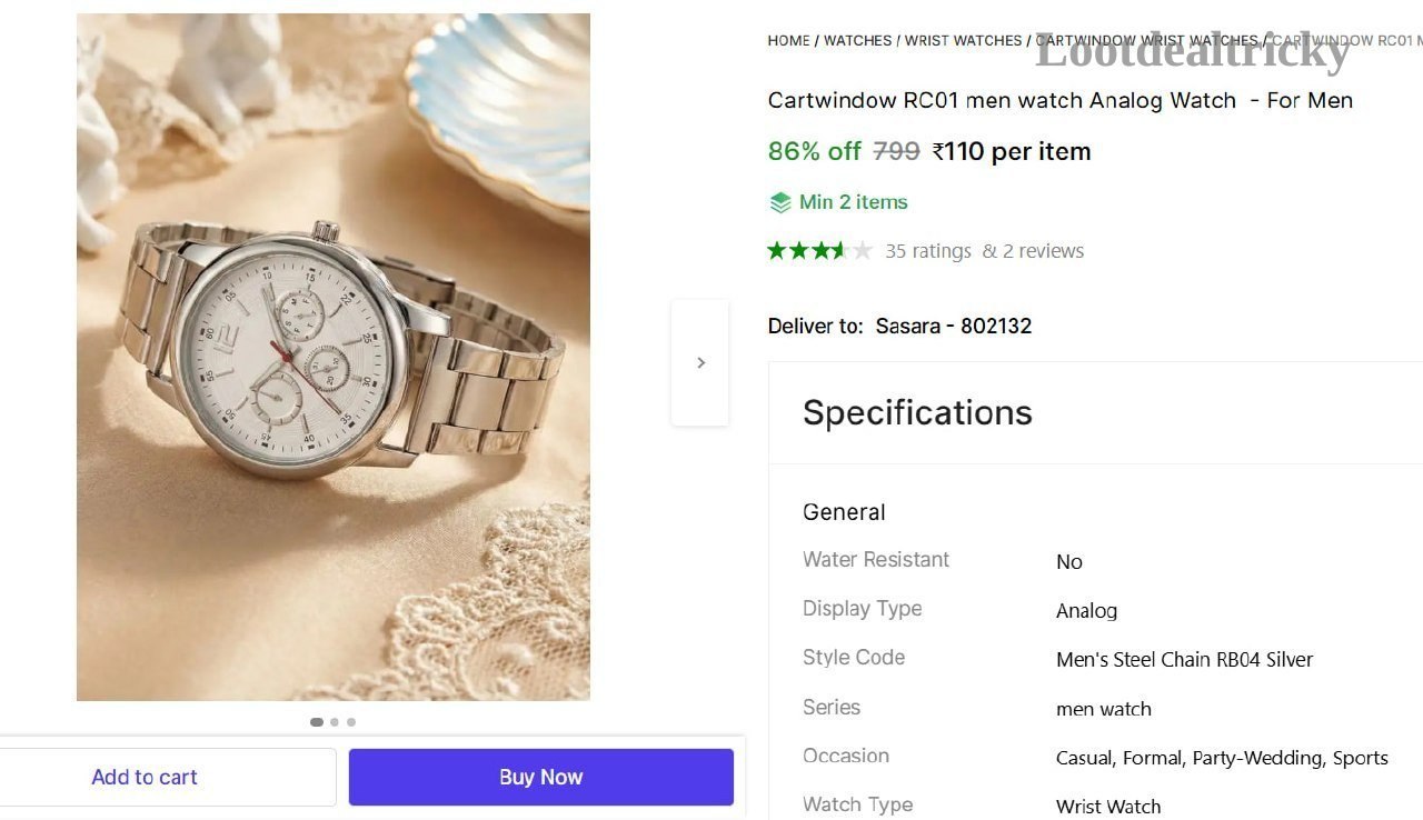   analog Watch  For – Just ₹110 | Exclusive Sale Discount