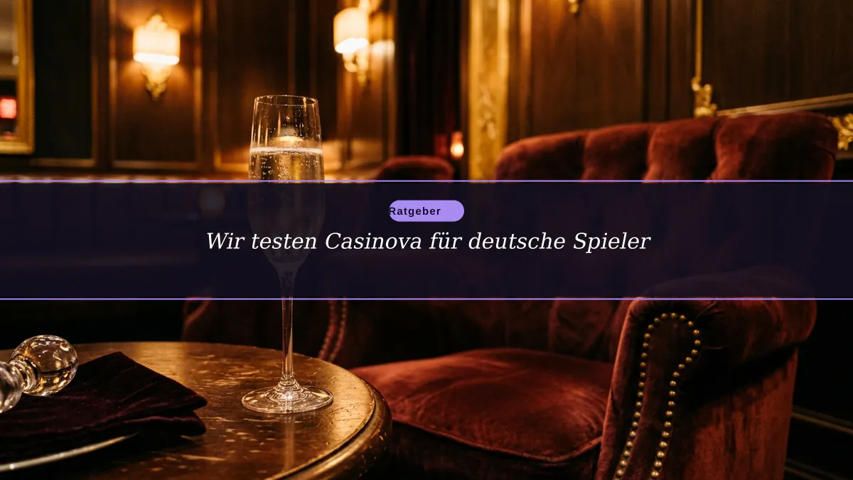 Wir testen Casinova für deutsche Spieler