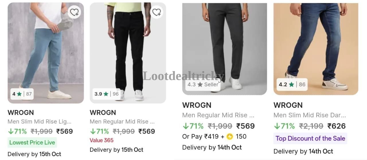 Loot Wrogn Jeans | Limited Time Loot Offer Loot Wrogn Jeans | Limited Time Loot Offer