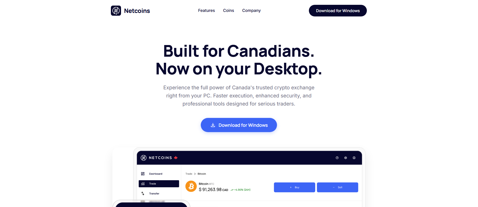 Screenshot of netcoinsdesktop.com
