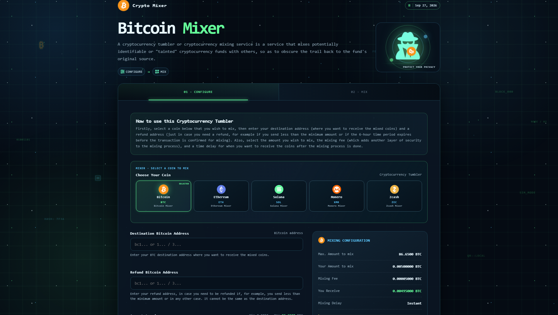 Stored capture of btcmixer.xyz