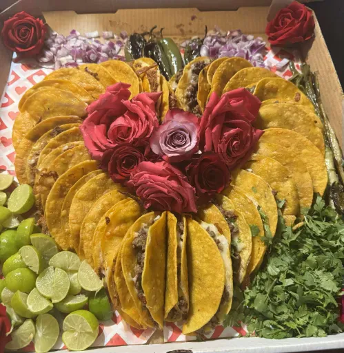 Taco heart platter