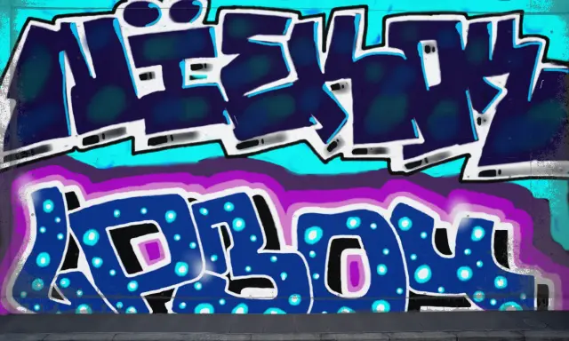 Graffiti artwork by LPBER
