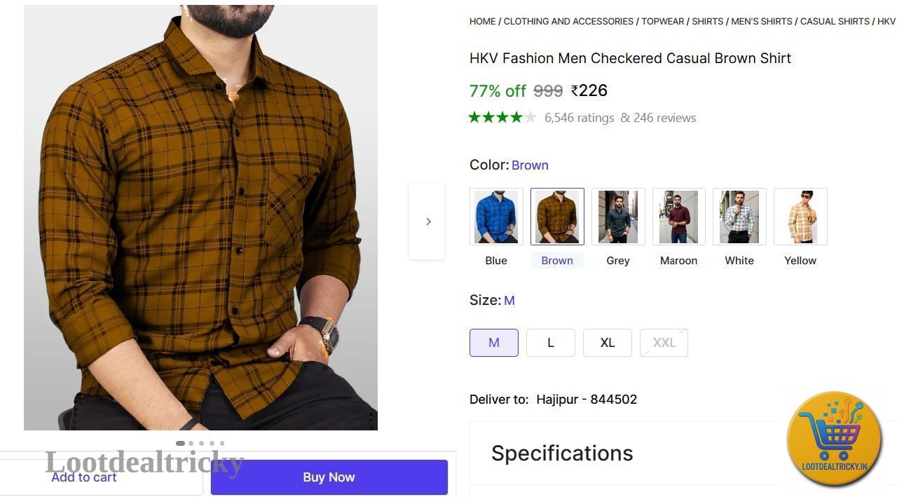 men S Checkered – Just ₹226 | Loot Ka Maal men S Checkered – Just ₹226 | Loot Ka Maal