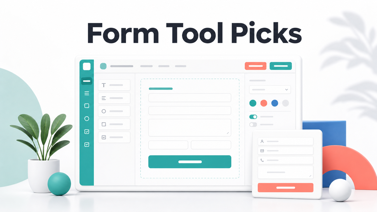 Form builder affiliate programs shown as a clean no-code form tool dashboard