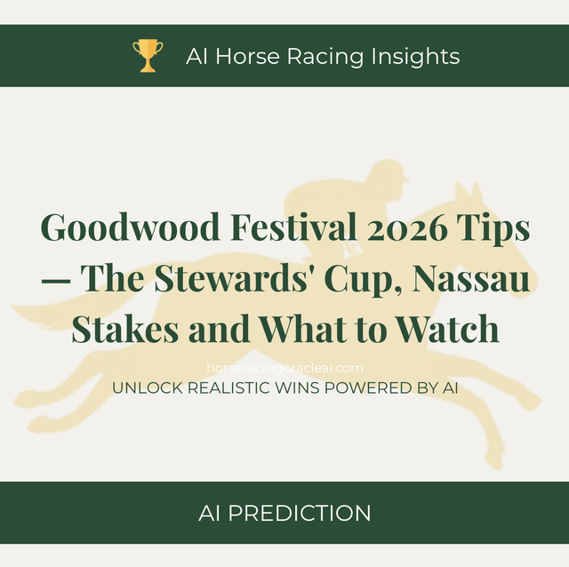 Goodwood Festival 2026 Tips — The Stewards' Cup, Nassau Stakes and What to Watch
