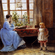 Kilburne George Goodwin A Mother And Child In An Interior