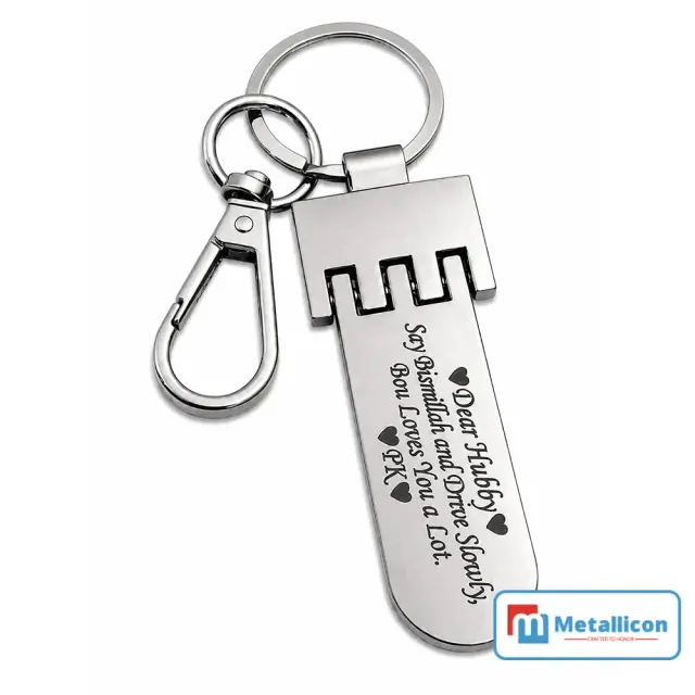 Personalized Bike Metal Keyring