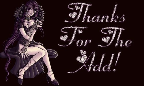 Lovely Graphic Thanks For The Add.gif