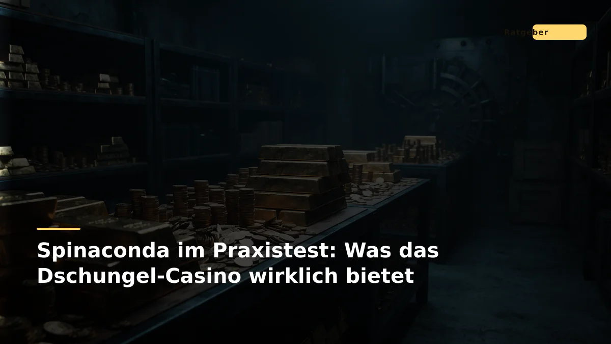 Spinaconda im Praxistest: Was das Dschungel-Casino wirklich bietet