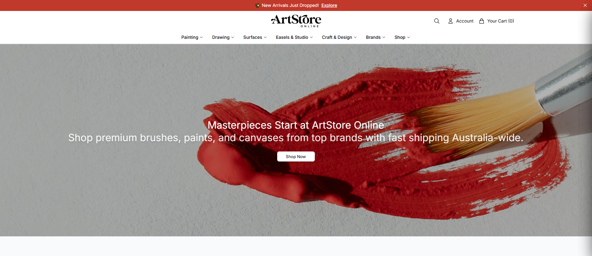 Stored capture of artstoreonlinestore.shop