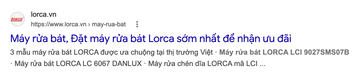 Kết quả Google cần bấm vào