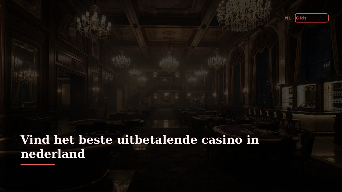 Vind het beste uitbetalende casino in nederland