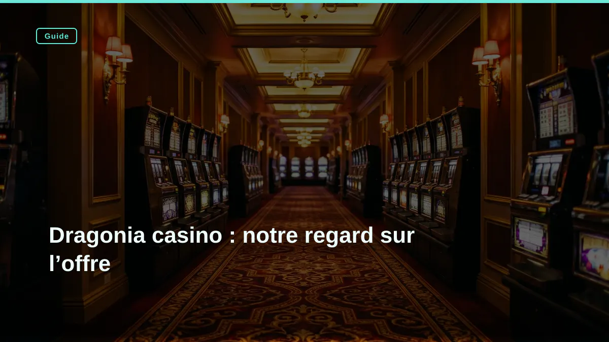 Dragonia casino : notre regard sur l’offre