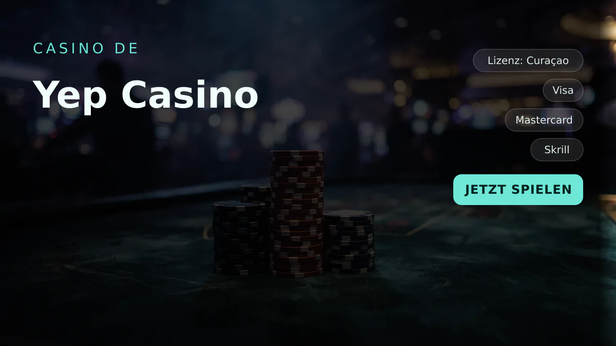Yep Casino — Willkommensbonus 100 % bis 1.000 € + 300 FS, Zahlungen: Visa, Mastercard, Skrill, Neteller, Paysafecard