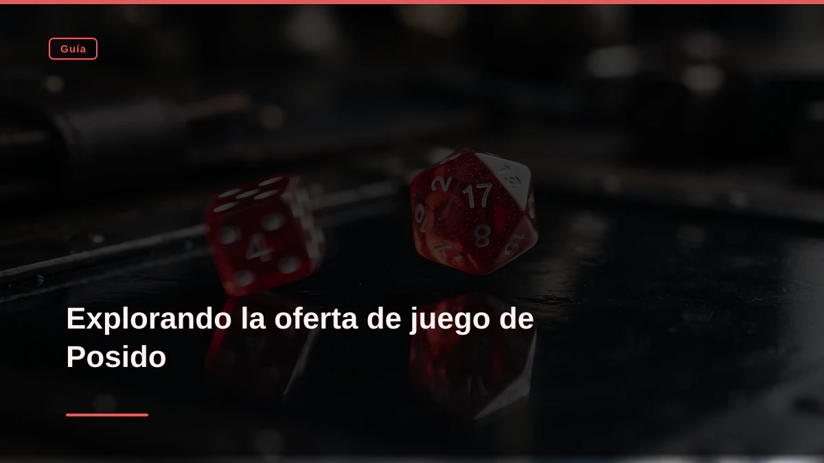 Explorando la oferta de juego de Posido
