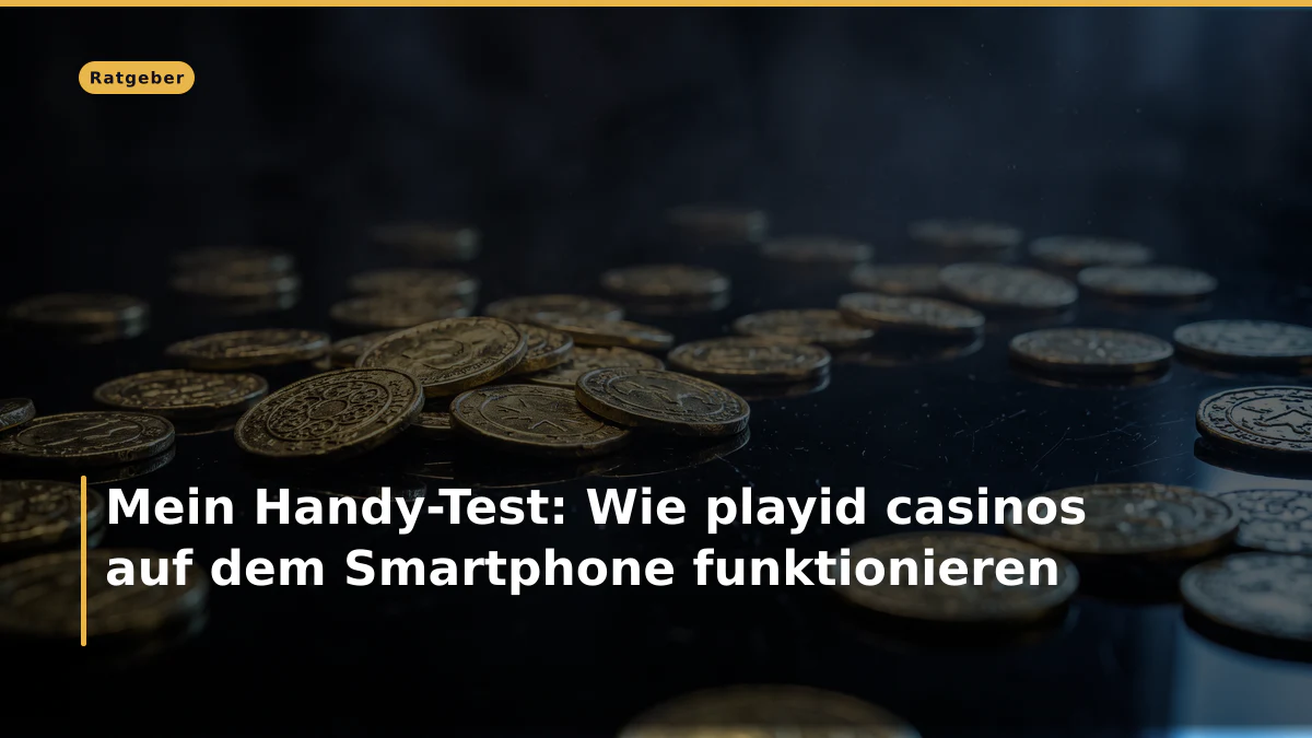 Mein Handy-Test: Wie playid casinos auf dem Smartphone funktionieren