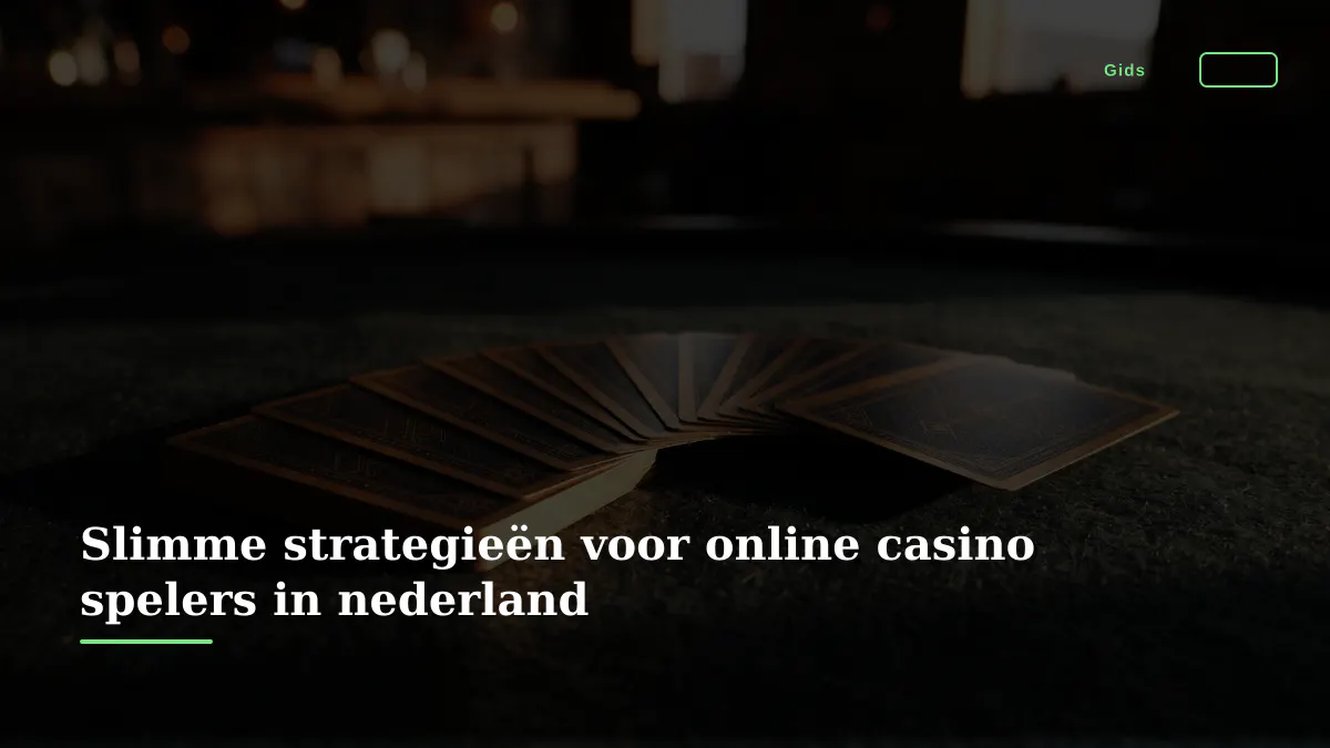 Slimme strategieën voor online casino spelers in nederland