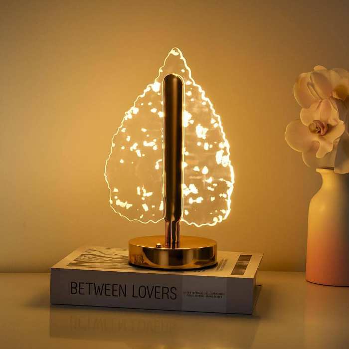 Lamp bureau crystal tactile