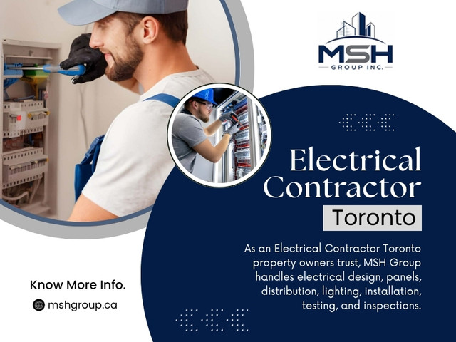 That is why hiring an experienced Electrical contractor Toronto is far more important than simply checking a box on a construction schedule. The right contractor helps ensure every installation follows current regulations, supports future business needs, and passes inspections without unnecessary delays.

Click here for more information:https://mshgroup.ca/electrical-installation/

Address: 426 Maria Antonia Rd, Woodbridge, ON L4H 2Y9, Canada
Phone: 647-886-4990

Read Our Blogs:
https://mshgroupca.medium.com/
https://mshgroupca.mystrikingly.com/
https://site-g0kba3nl5.godaddysites.com/

More Links:
https://bio.site/mshgroupca
https://ca.pinterest.com/mshgroupca/
https://www.friend007.com/mshgroupca
https://www.reddit.com/user/mshgroupca/