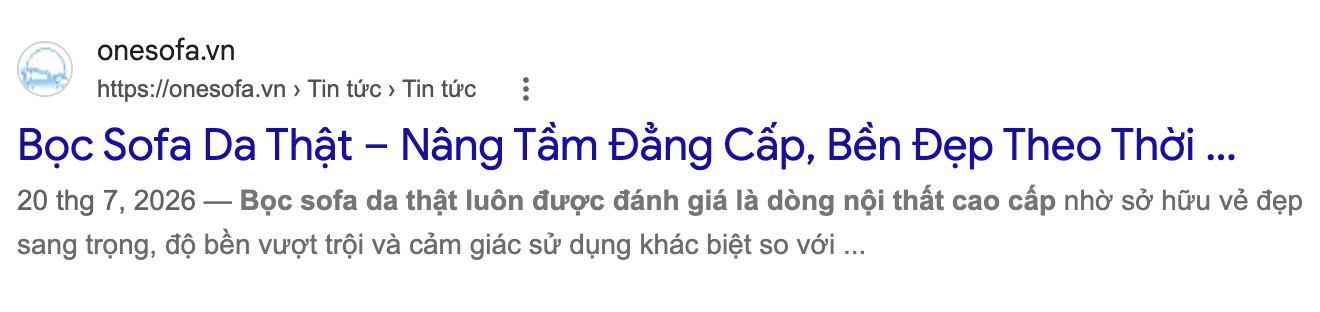 Kết quả Google cần bấm vào