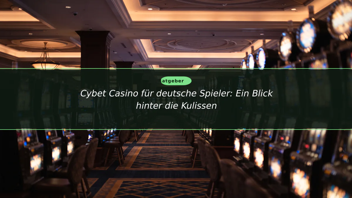 Cybet Casino für deutsche Spieler: Ein Blick hinter die Kulissen