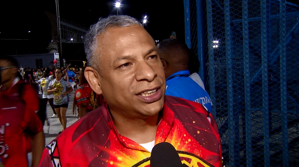 Dudu, presidente da União do Parque Acarí (Reprodução/TVBAND)