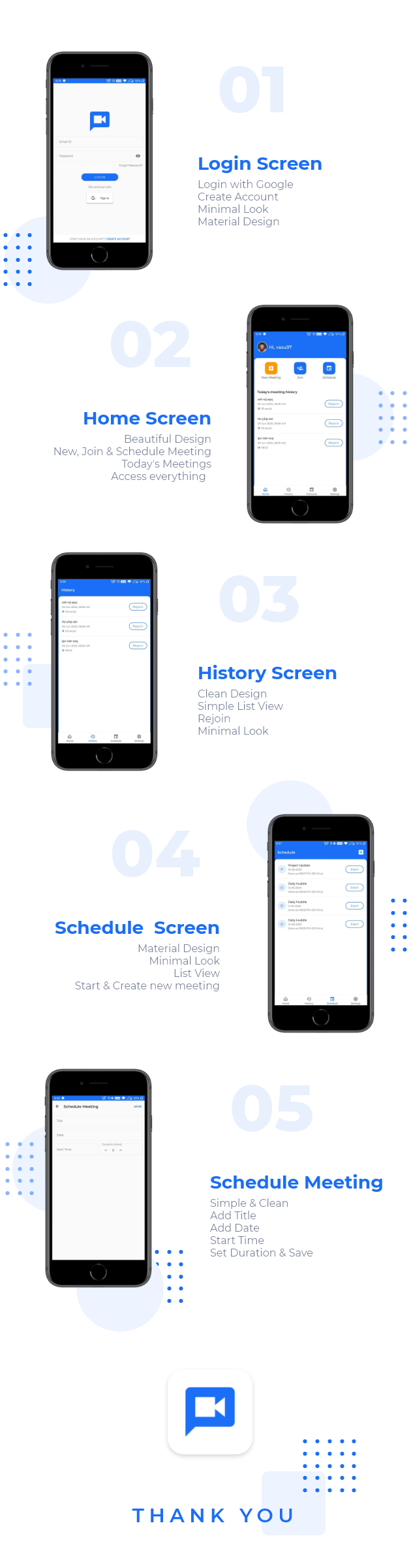 Vmeet - Video Conferencing & Meeting App (iOS + Admin Panel)