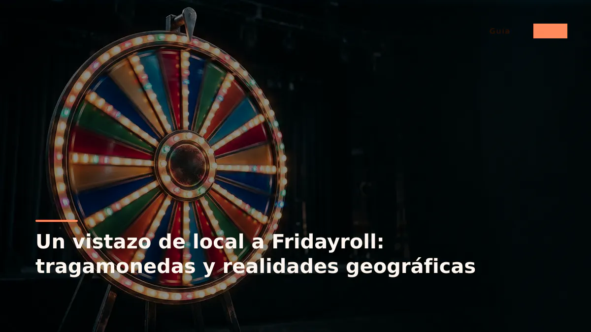 Un vistazo de local a Fridayroll: tragamonedas y realidades geográficas