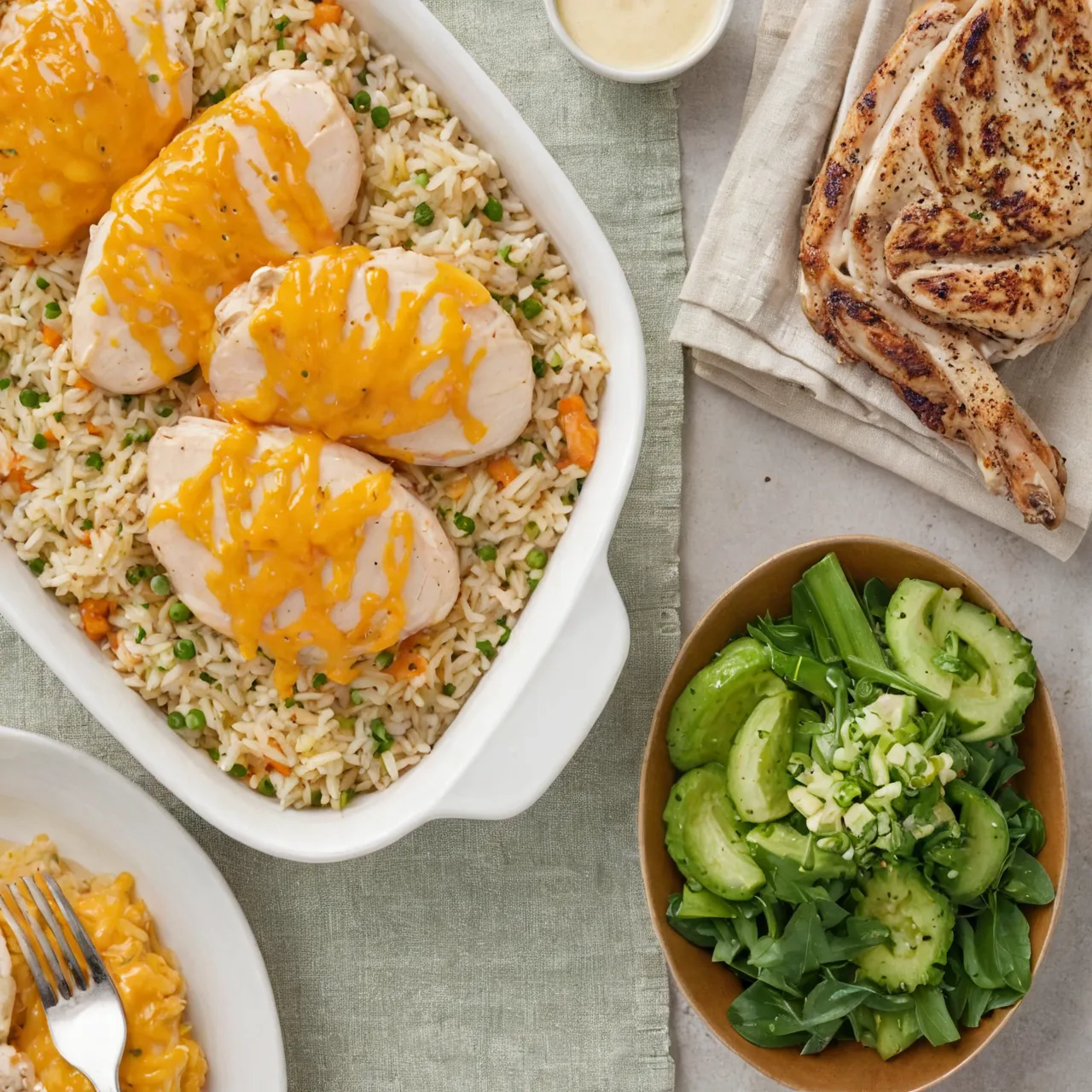 Cheesy Chicken & Rice Meal Prep Recipes
