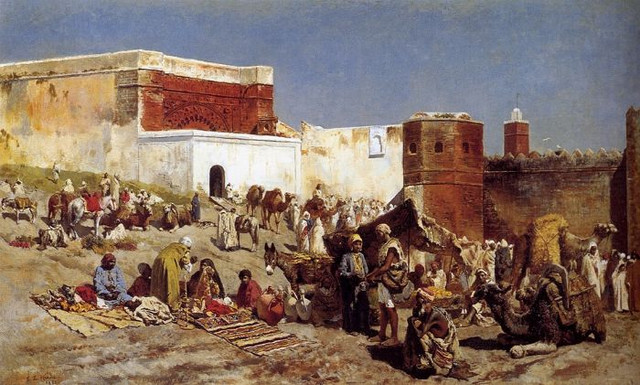 Edwin-Lord-Weeks-Moroccan-Market-In-Rabat