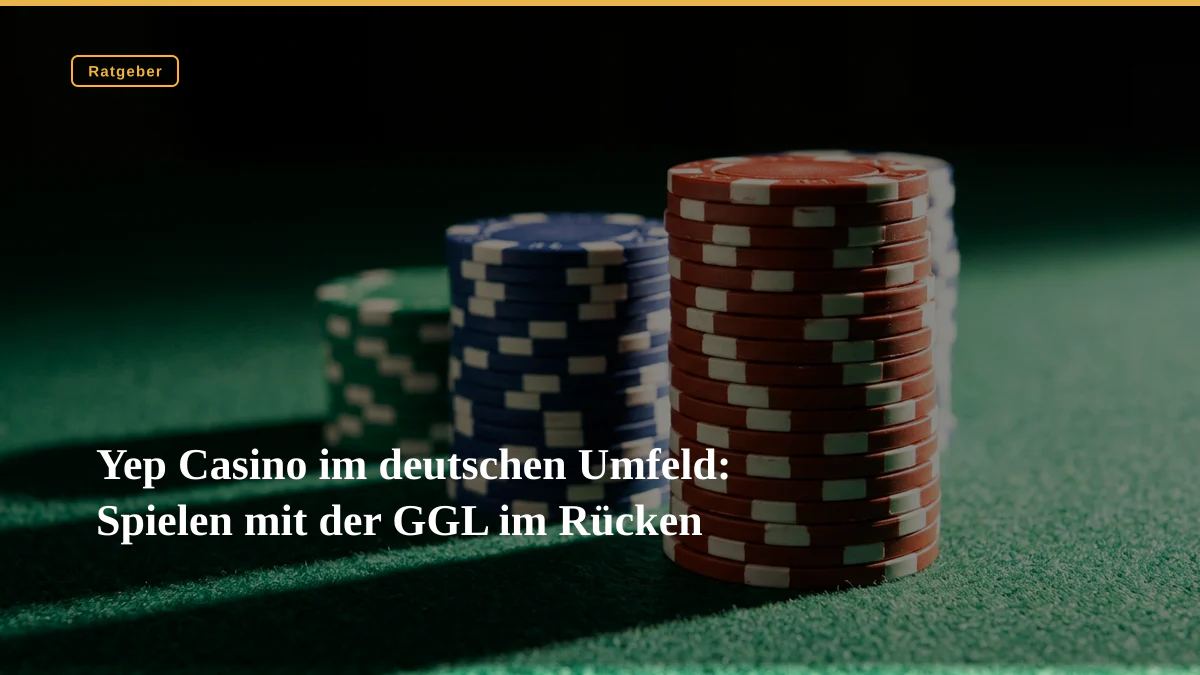 Yep Casino im deutschen Umfeld: Spielen mit der GGL im Rücken