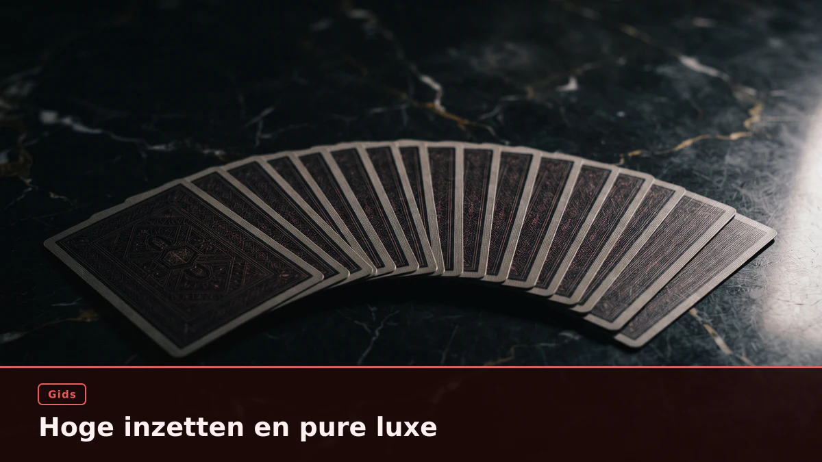 Hoge inzetten en pure luxe