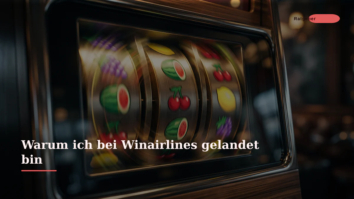 Warum ich bei Winairlines gelandet bin