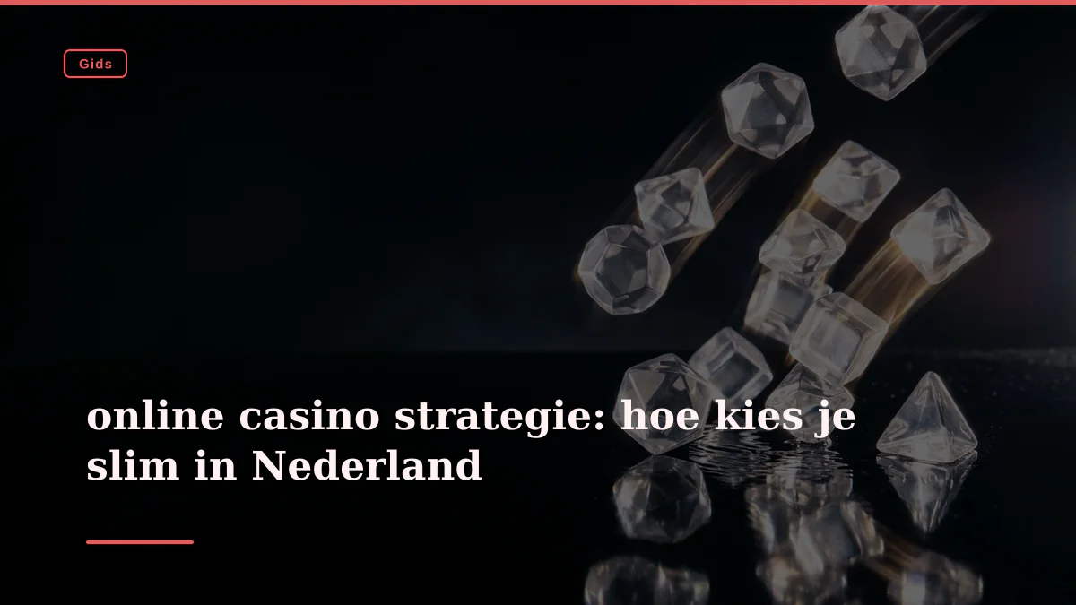 online casino strategie: hoe kies je slim in Nederland
