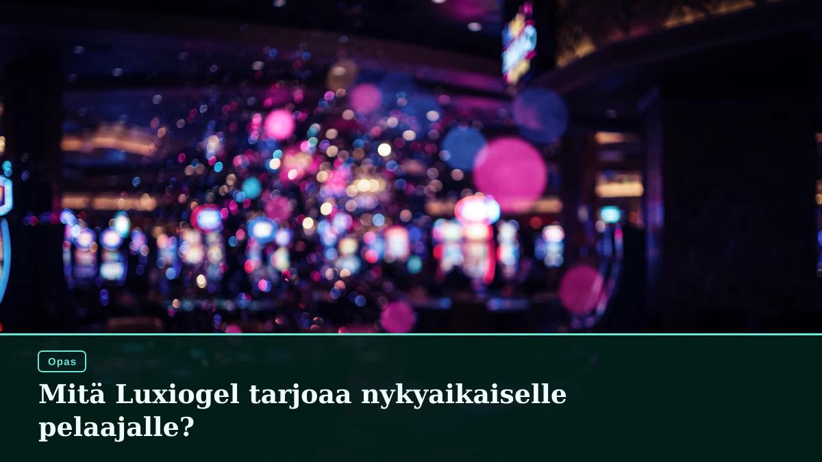 Mitä Luxiogel tarjoaa nykyaikaiselle pelaajalle?