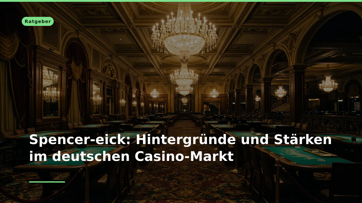 Spencer-eick: Hintergründe und Stärken im deutschen Casino-Markt