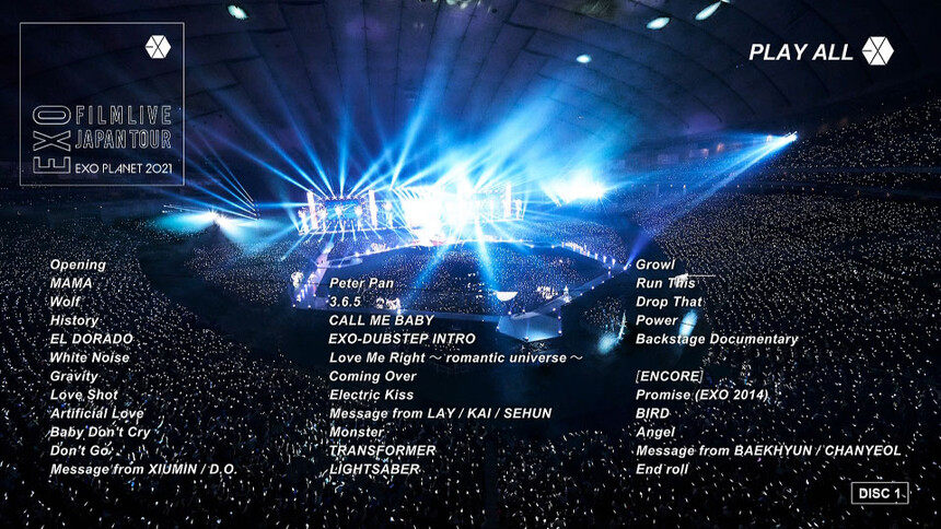 EXO FILMLIVE JAPAN TOUR EXO PLANET 2021 EXO ライブ 輸入盤 K-POPミュージックBD Blu-ray