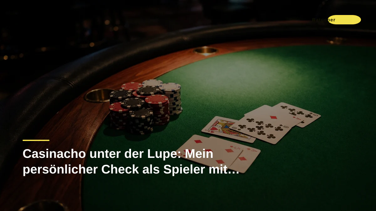 Casinacho unter der Lupe: Mein persönlicher Check als Spieler mit Ansprüchen