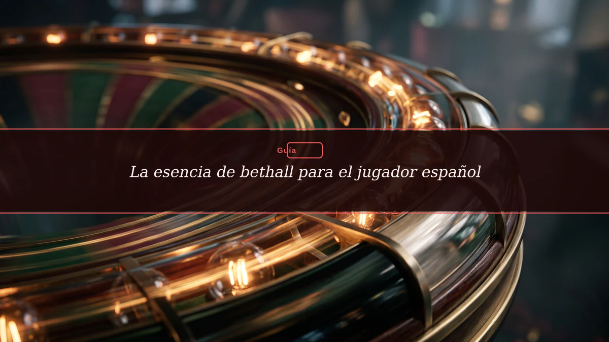 La esencia de bethall para el jugador español