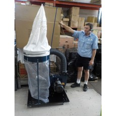Dust Collector, 2HP, Single Bag, 250mm Fan, 500CFM