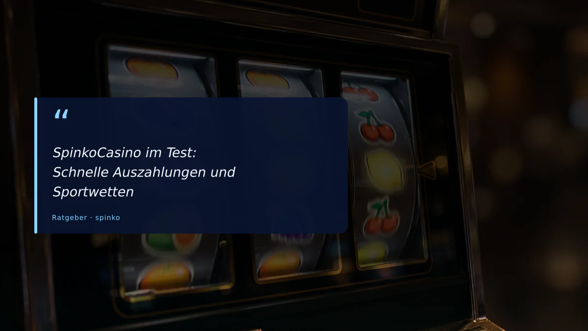 SpinkoCasino im Test: Schnelle Auszahlungen und Sportwetten