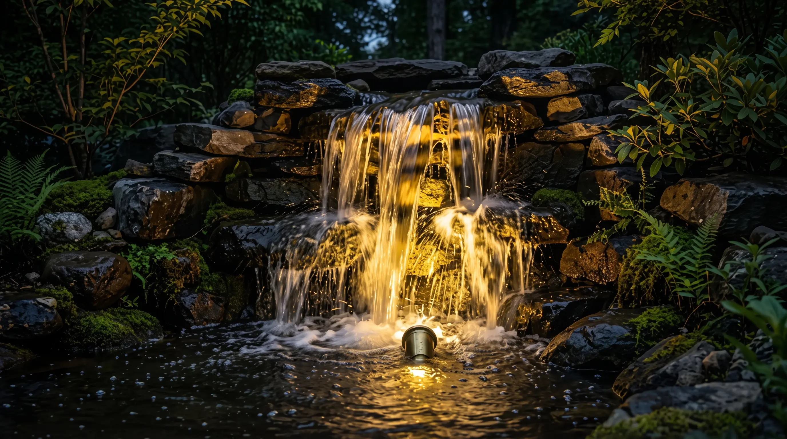 Submerged Water Feature Uplighting